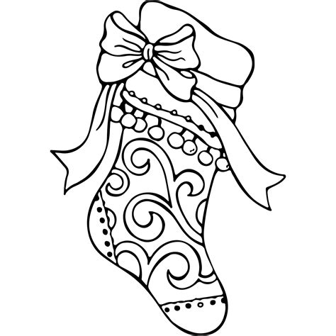 christmas stocking coloring pages|christmas stocking printable.